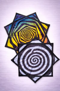 Image 1 of Spiral Festival Flow Star, Double Sided Dapo Stars | Flow Toy for Burning Man and Shambhala