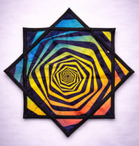 Image 4 of Spiral Festival Flow Star, Double Sided Dapo Stars | Flow Toy for Burning Man and Shambhala