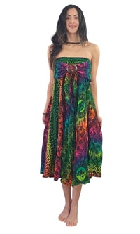 Image 10 of 2-in-1 Boho Wrap Skirt & Convertible Dress - Thai Rayon - 700B