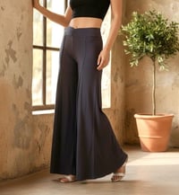 Image 2 of Boho Flow Pants Gray – Wide Leg Rayon Pants – Festival Yoga Trousers - 10