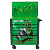 Image 1 of  SQUINDO SUNEX – IT’S ALIVE!! – 34" 6 DRAWER PREMIUM SERVICE CART - GREEN 