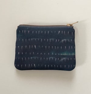 Image of Feather storm, double zipper pouch, fits cards