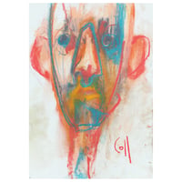 Image 1 of Plunge - Sketchbook Drawing in Soft Pastels on Paper 