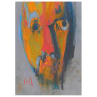 Image 1 of Justified Sinner - Sketchbook Drawing in Soft Pastels on Paper 