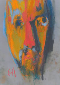 Image 2 of Justified Sinner - Sketchbook Drawing in Soft Pastels on Paper 