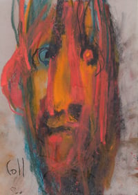 Image 2 of Once Removed - Sketchbook Drawing in Soft Pastels on Paper 