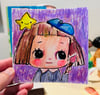 Lil Artiste- original 4x4 on paper