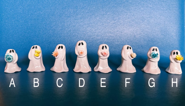 Image of Ghosts with Flowers (Sold Individually)