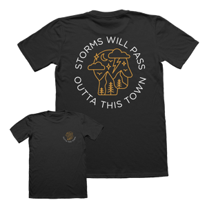 Image of Storms Will Pass T-Shirt | Black 🌩️