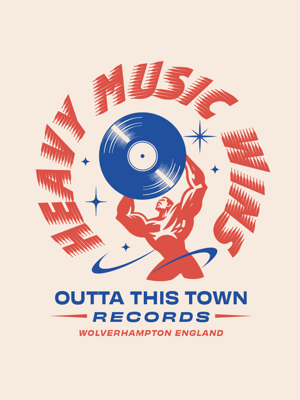 Image of Heavy Music Wins Record T-Shirt | Heather Dust 💿