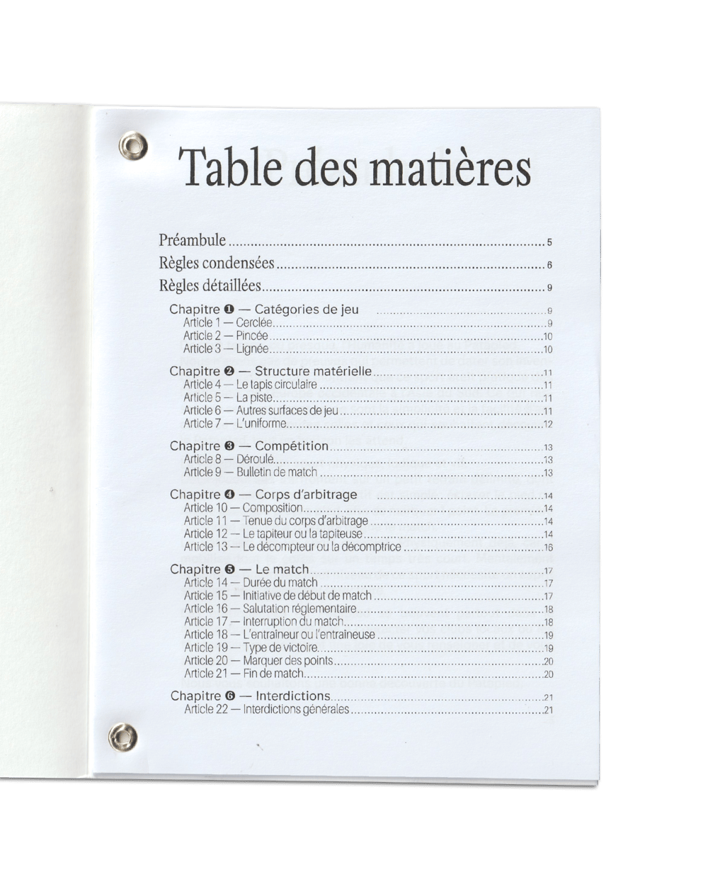Règles officielles de Patapied