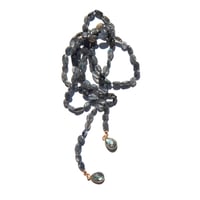 Labrodorite Lariat - pebble style