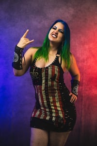 Image 5 of S/M Lamb Of God Mini Halter Dress