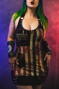 Image 7 of S/M Lamb Of God Mini Halter Dress