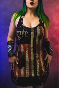 Image 1 of S/M Lamb Of God Mini Halter Dress