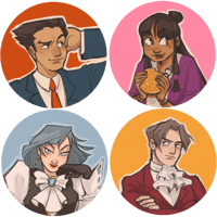 Ace Attorney Buttons