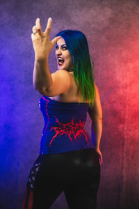 Image 5 of S/M Cattle Decapitation Choker Top