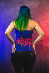 Image 3 of S/M Cattle Decapitation Choker Top