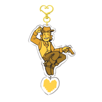 Image 3 of Yellow and Blue Deltarune Connected Charms