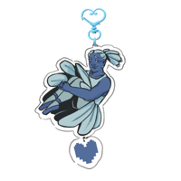 Image 2 of Yellow and Blue Deltarune Connected Charms