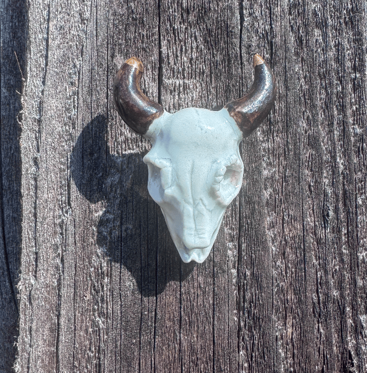 Image of Porcelain Bull Skull