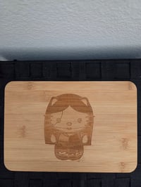 Image 1 of Frankenstein Hello kitty charcuterieboard/ cuttingboard 