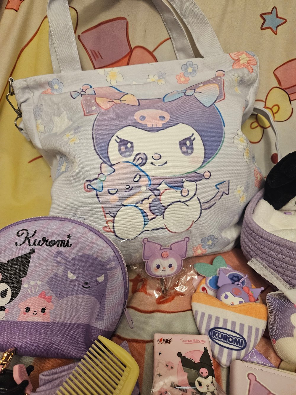 Image of Kuromi Flower Totebag Bundle 
