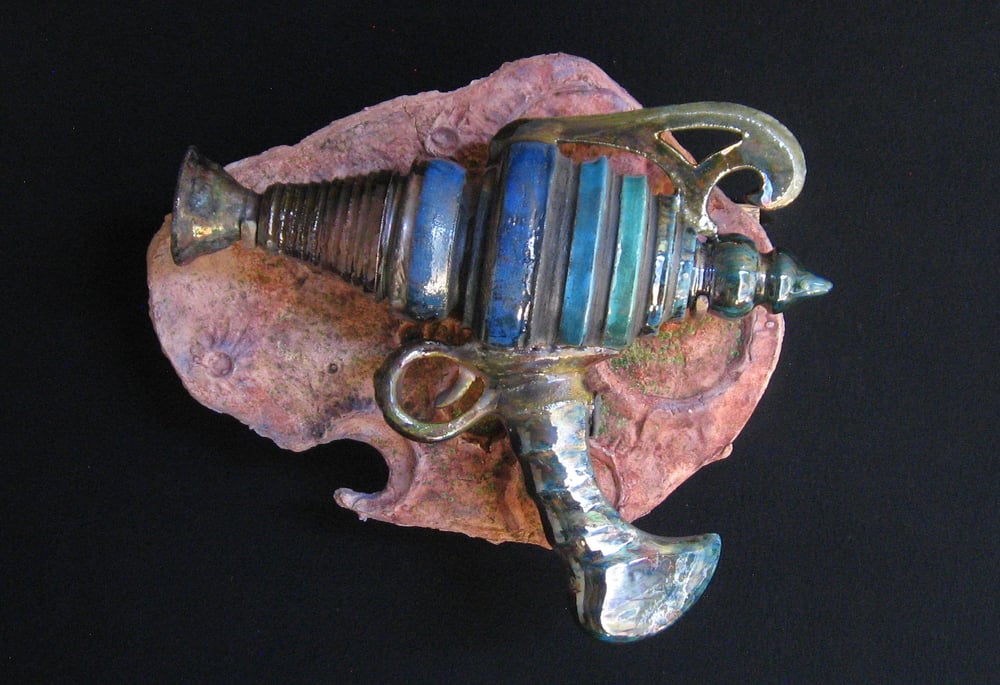 Image of Piper H Beam - Raku Fired Ceramic Sculpture
