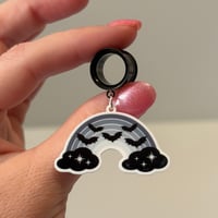Rainbow Bat Dangles (sizes 4g-2")