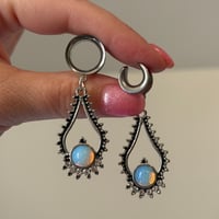 Opal Drop Dangles (sizes 4g-2")