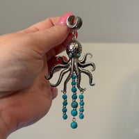 Turquoise Octo Saddles (sizes 2g-2")