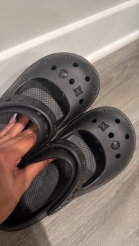 Image 1 of hottie black slip ons 
