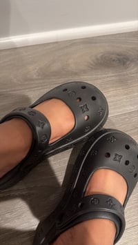 Image 2 of hottie black slip ons 