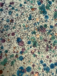 Image 5 of One of a kind hand marbled paper 'Lacy Splatter' No.2
