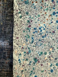 Image 6 of One of a kind hand marbled paper 'Lacy Splatter' No.2