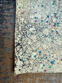 Image 7 of One of a kind hand marbled paper 'Lacy Splatter' No.2