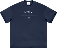 Image 2 of Heavyweight Earth Tone "FFP" T-shirt - Navy Blue 305gsm|9.0oz