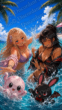 July Beach Edition | Phone Wallpaper  | Discordant Duo Digital Download