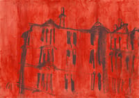 Image 2 of Dowanhill Tenements - Sketchbook Drawing - Charcoal, Pencil and Acrylic Paint on Paper 