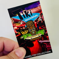 Image 5 of Tiki Underground Outrigger Canoe 1.75" Soft Enamel Pin