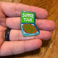 Image 2 of LE22 Phish Summer Tour GLOW Melty Pizza on Green Metal with Epoxy