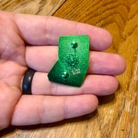 Image 5 of LE22 Phish Summer Tour GLOW Melty Pizza on Green Metal with Epoxy