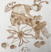 Image 2 of Framed Mini Print: Woman in Garden
