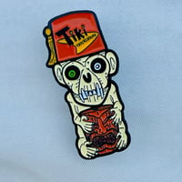 Image 2 of Tiki Underground Monkey Mug 1.75" Soft Enamel Pin