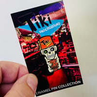 Image 4 of Tiki Underground Monkey Mug 1.75" Soft Enamel Pin