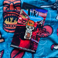 Image 1 of Tiki Underground Monkey Mug 1.75" Soft Enamel Pin