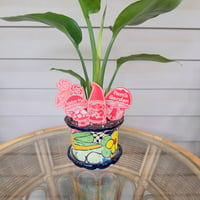 Image 3 of Garden and Flower Pot Stakes - Everyday Boy Gnome with Mushrooms Set