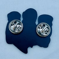 Image 3 of Tiki Underground Cannibal Trio 1.75" Soft Enamel Pin