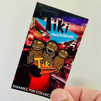 Image 4 of Tiki Underground Cannibal Trio 1.75" Soft Enamel Pin
