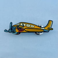 Image 2 of Tiki Underground Crashed Plane 2" Soft Enamel Pin